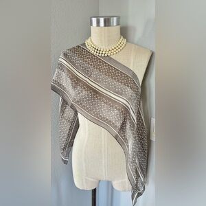 Liz Claiborne Grey Scarf 52”x10”